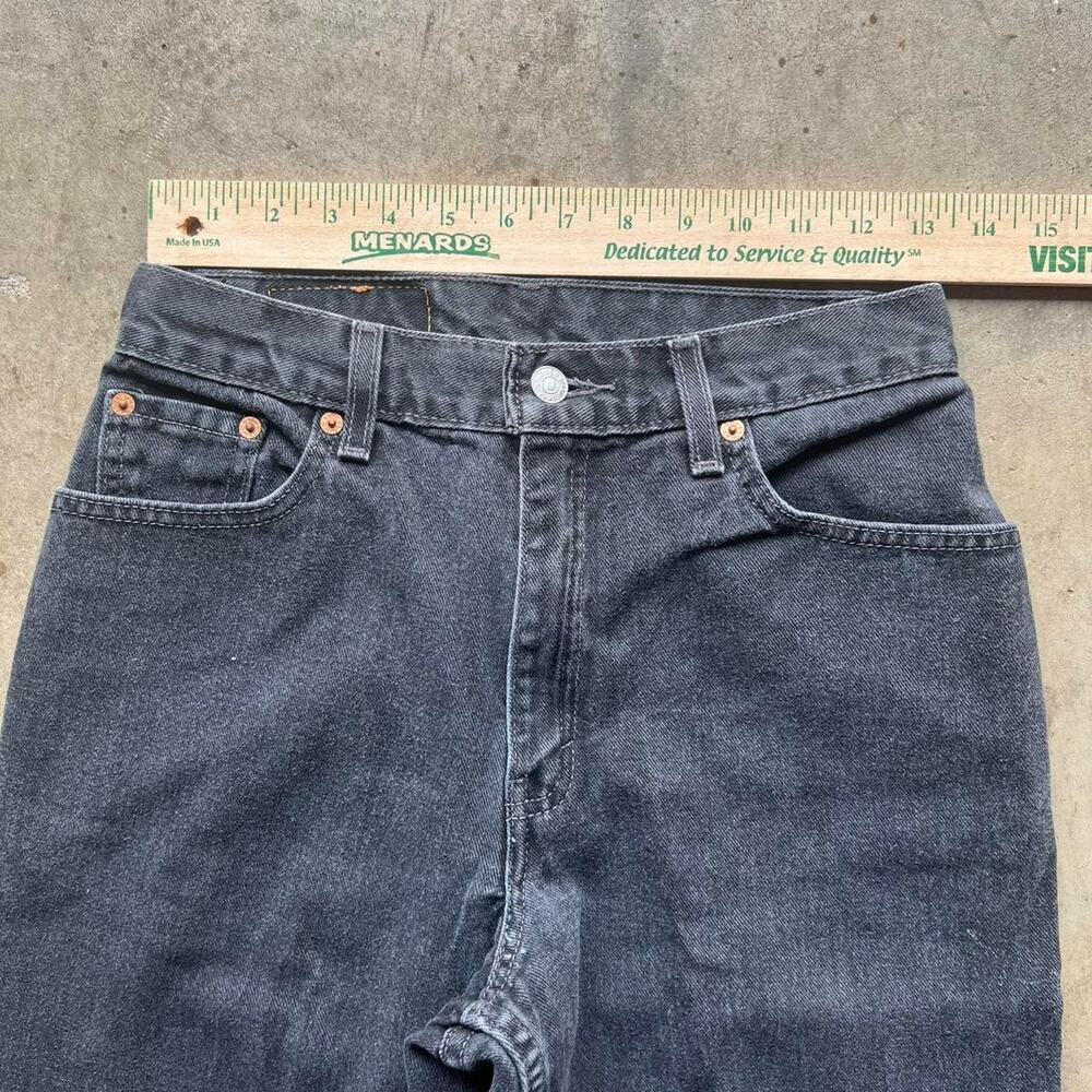 Vintage Black Levi’s 550 Tapered Jeans size 8 (26x27”) - Picture 2 of 8
